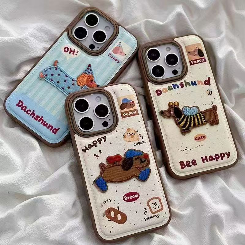 Embossed Puppy iPhone Case - Modomu