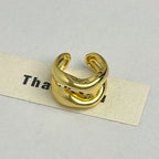 Irregular Open Wave Statement Ring - Modomu