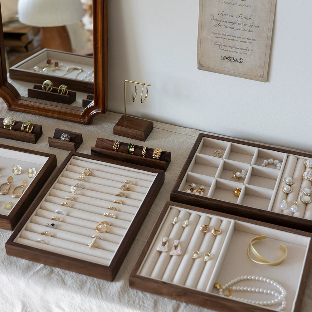 Wooden Jewelry Tray Organizer