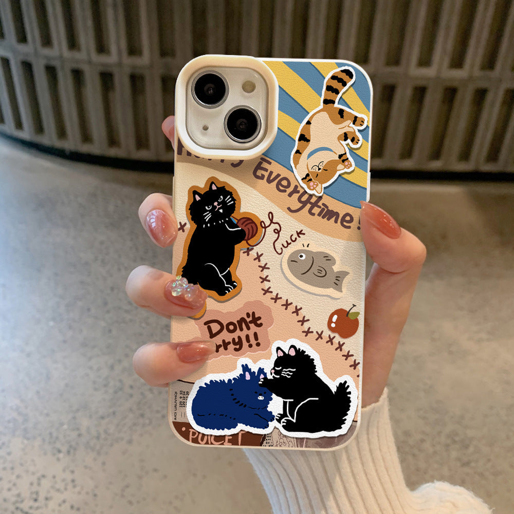 Yarn Kitty Silicone iPhone Case