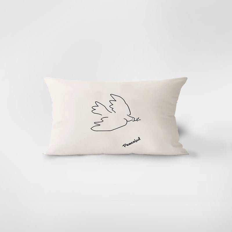 Rectangular Suede Throw Pillow Cover - Modomu