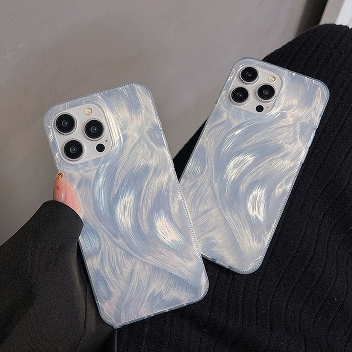 Feather Yarn Acrylic Phone Case