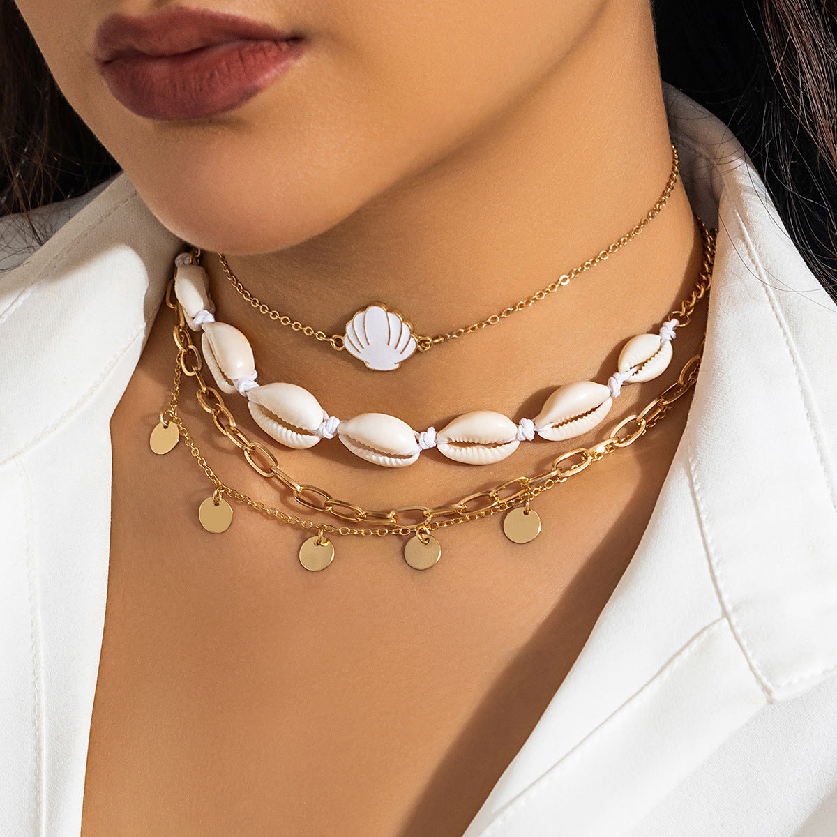 Gold Pearl Necklace