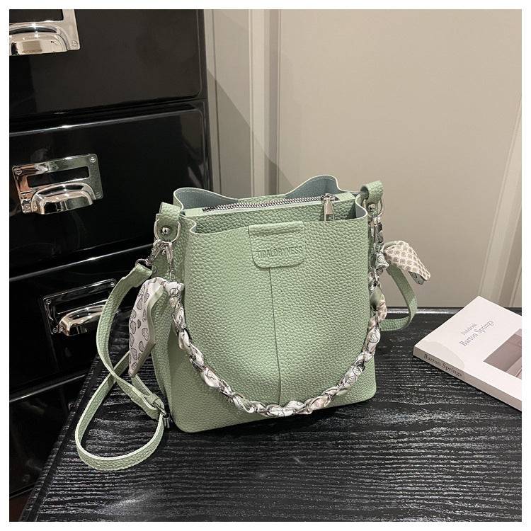 Chain Bucket Shoulder Bag