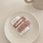 Floral Fabric Hair Clip Set - Modomu