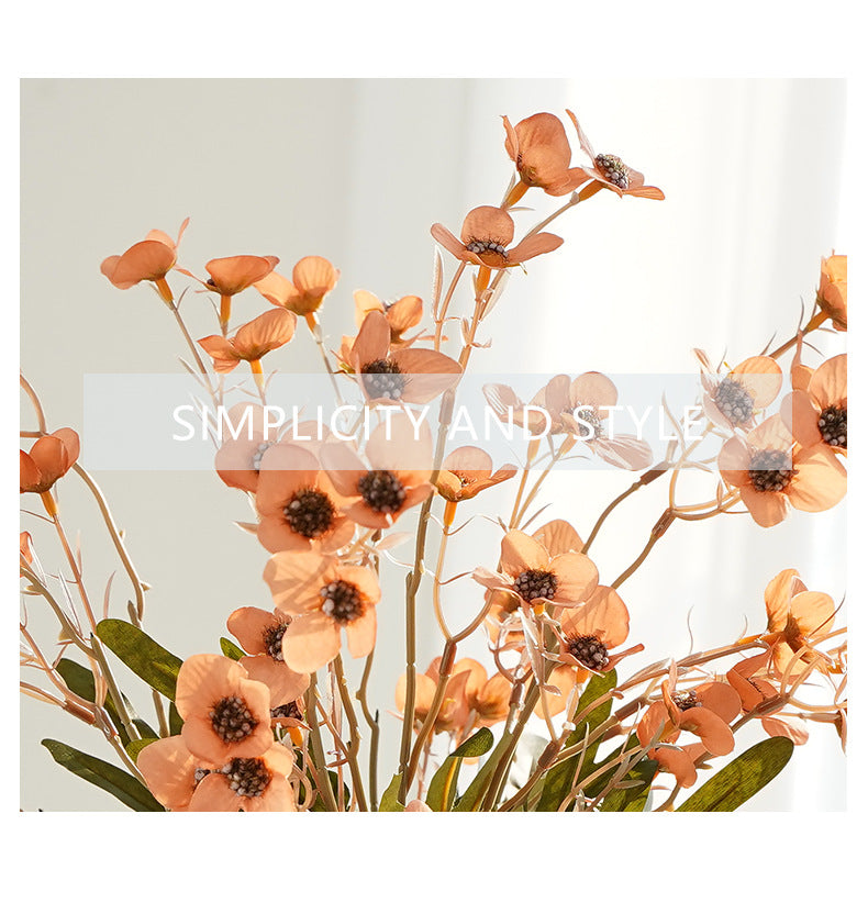 Retro Plum Blossom Faux Stems