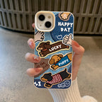 Lucky Dachshund Denim iPhone Case