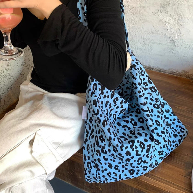 Leopard Print Shoulder Tote