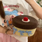 Handwoven Rope Desktop Storage Basket