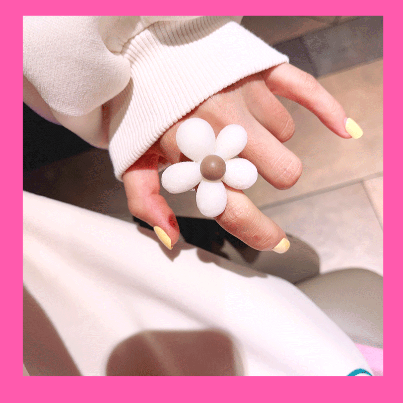 Flocking Heart Pearl Ring - Modomu