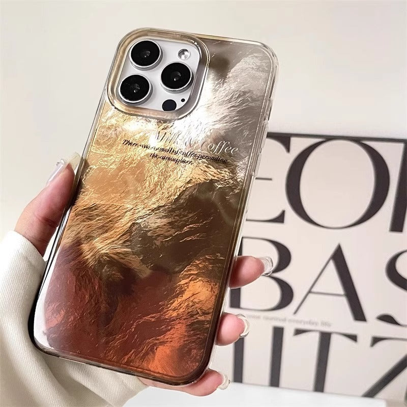 Coffee Foil Gradient iPhone Case