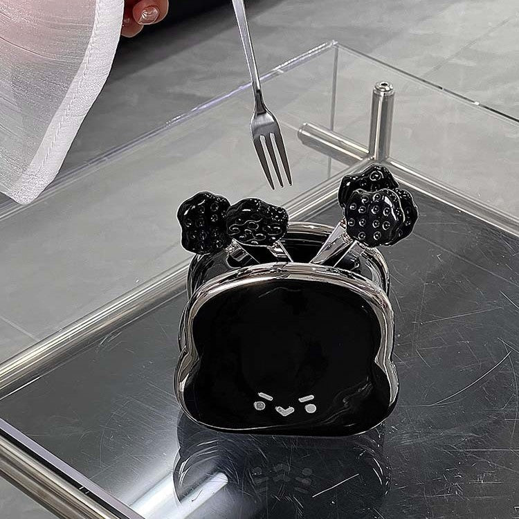 Cartoon Bread Fruit Fork Set - Modomu