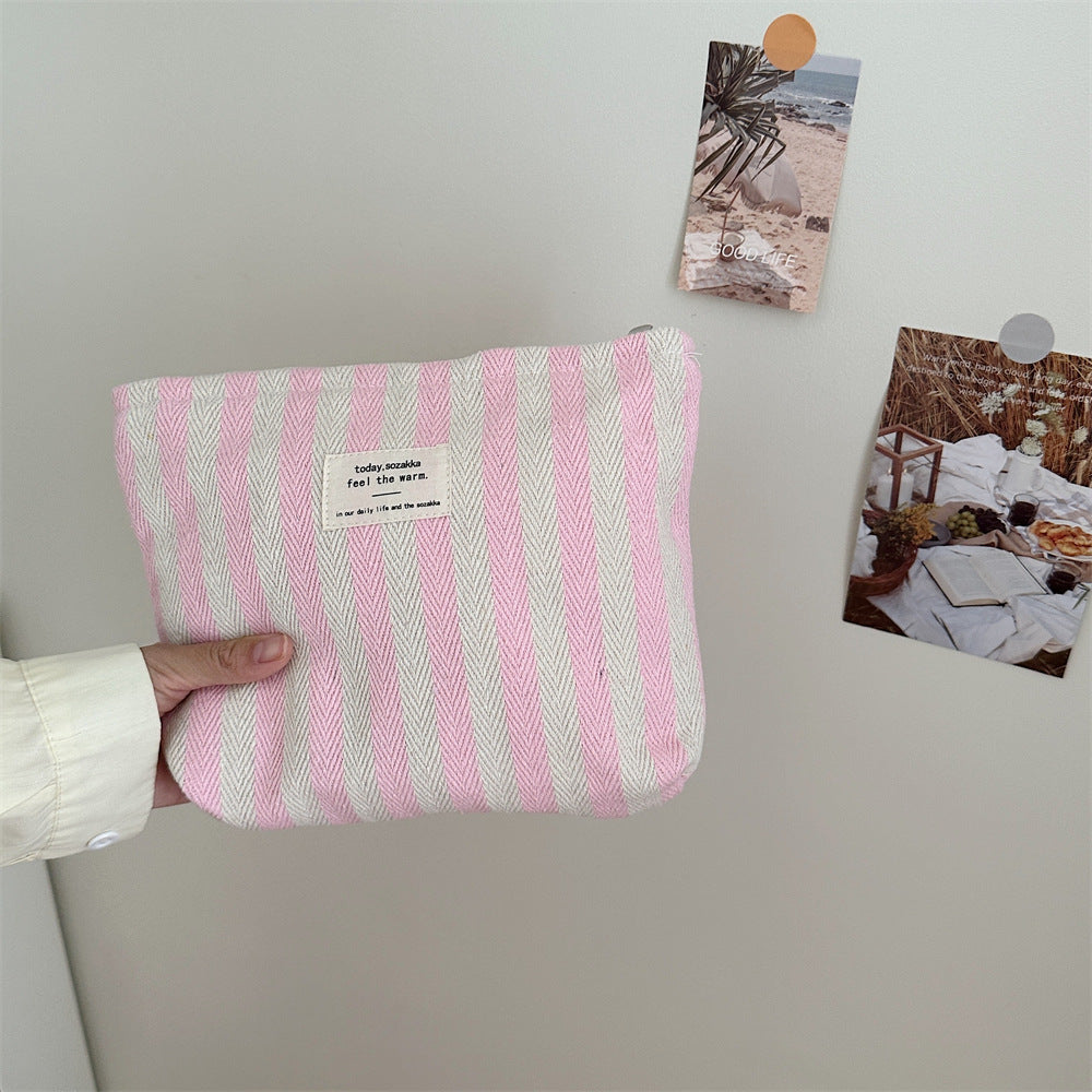 Striped Cosmetic Bag Organizer - Modomu