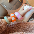 Retro Resin Polka Dot Bracelet - Modomu