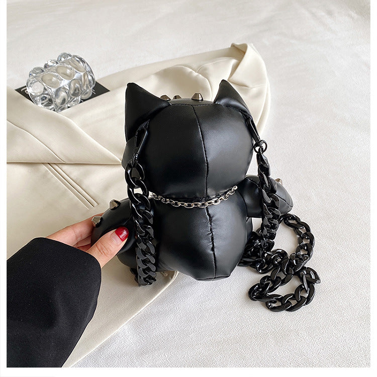 Studded Cat Novelty Bag