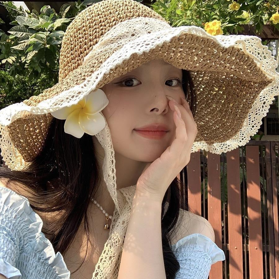 Wide Brim Straw Beach Hat - Modomu