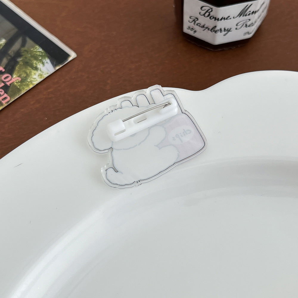 Cute Cartoon Greyhound Brooch - Modomu