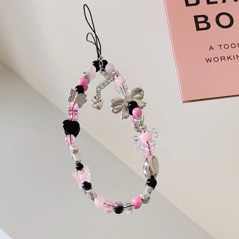 Pink Cross Phone Chain