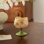 Pastoral Ceramic Lidded Mug