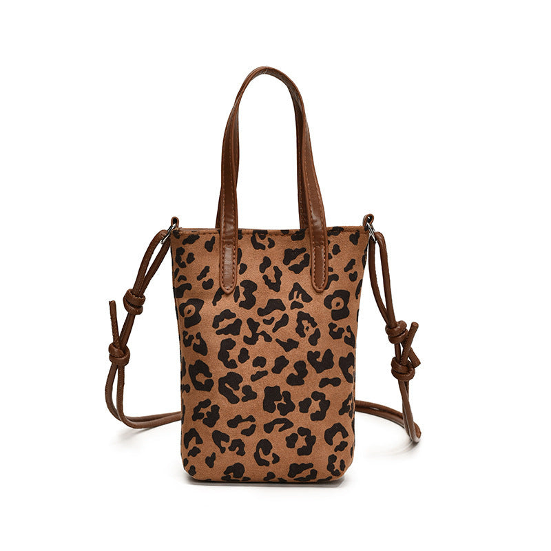 Faux Suede Crossbody Bag