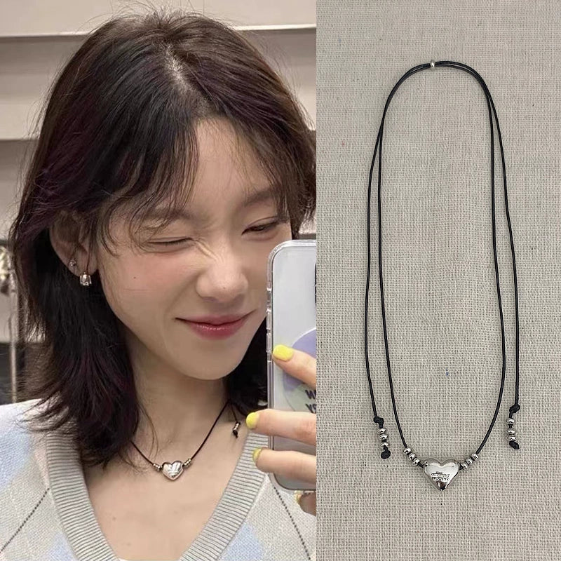 Love Pendant Leather Necklace - Modomu