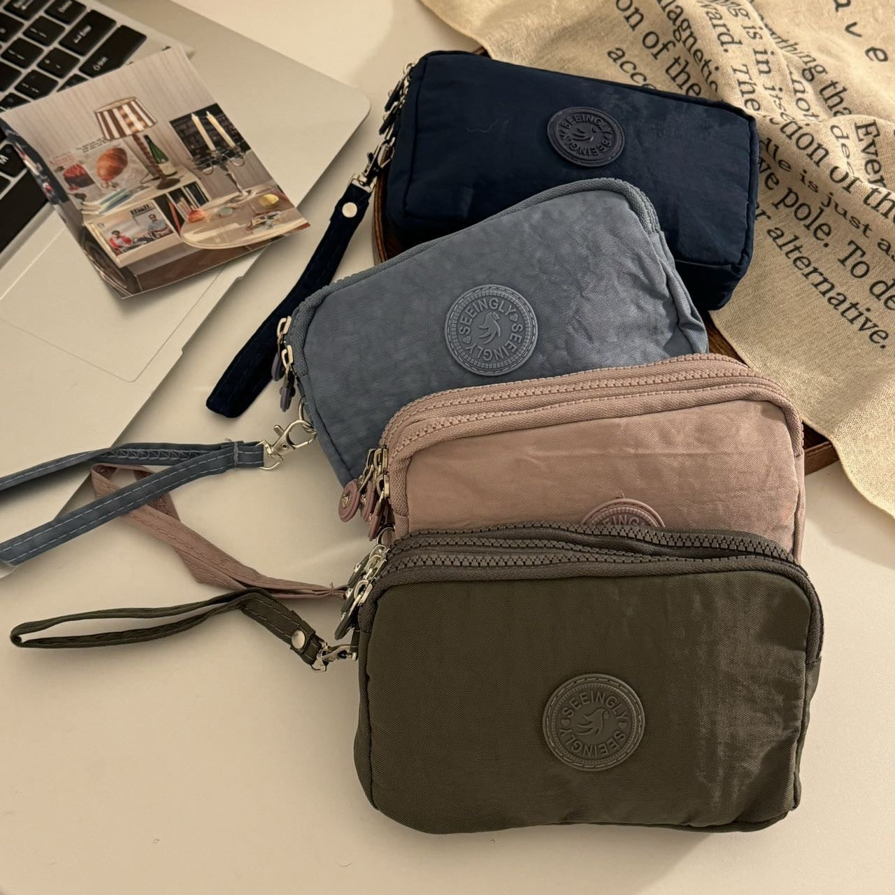 Triple Zipper Wallet Clutch - Modomu