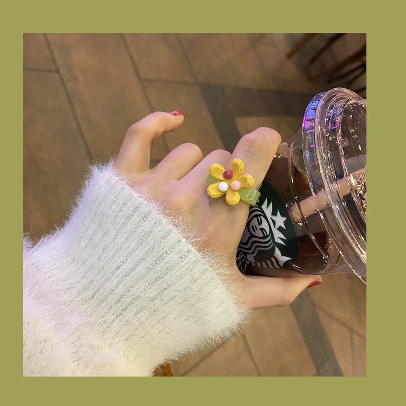 Exaggerated Floral Heart Ring - Modomu