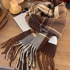 Check Faux Cashmere Scarf