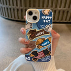 Lucky Dachshund Denim iPhone Case