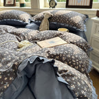 Ruffled Ditsy Floral Bedding Set