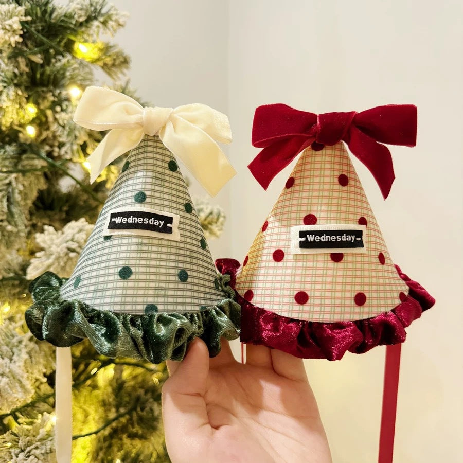 Christmas Velvet Bow Hair Clip - Modomu