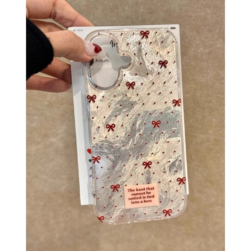 Red Bow Glacier Phone Case