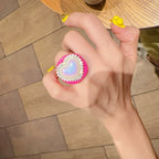 Adjustable Heart Plush Ring - Modomu