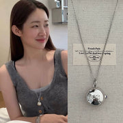 Medieval Woven Silver Pendant Necklace