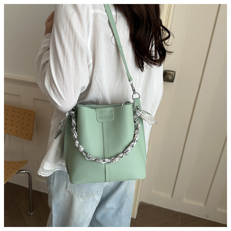 Chain Bucket Shoulder Bag
