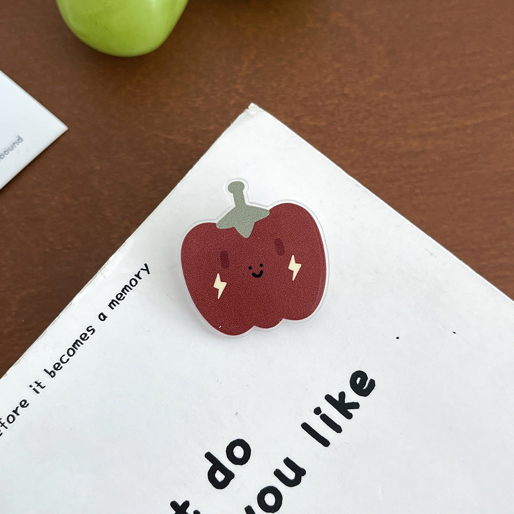 Cute Vegetable Acrylic Brooch - Modomu