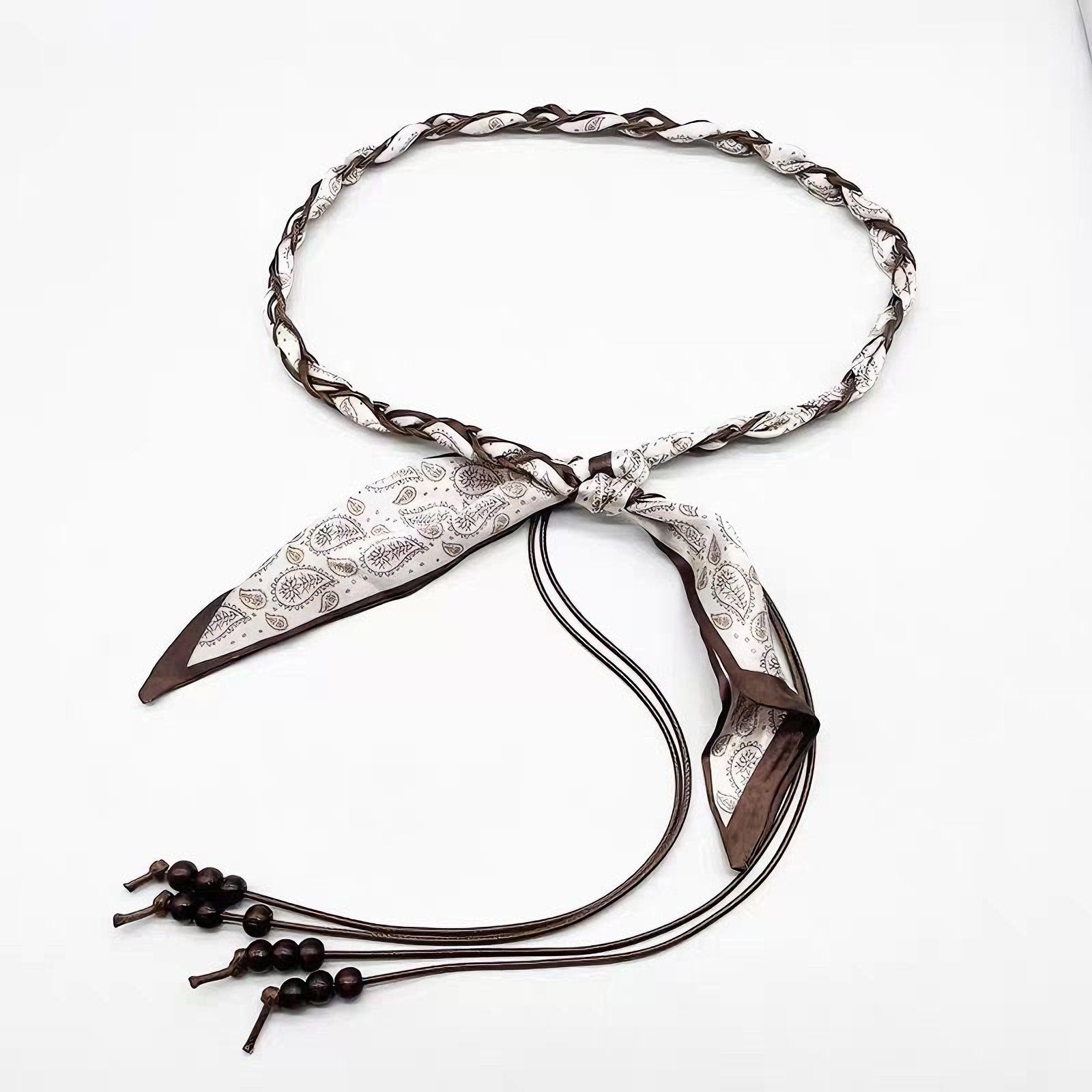 Patterned Woven Waist Chain Belt - Modomu