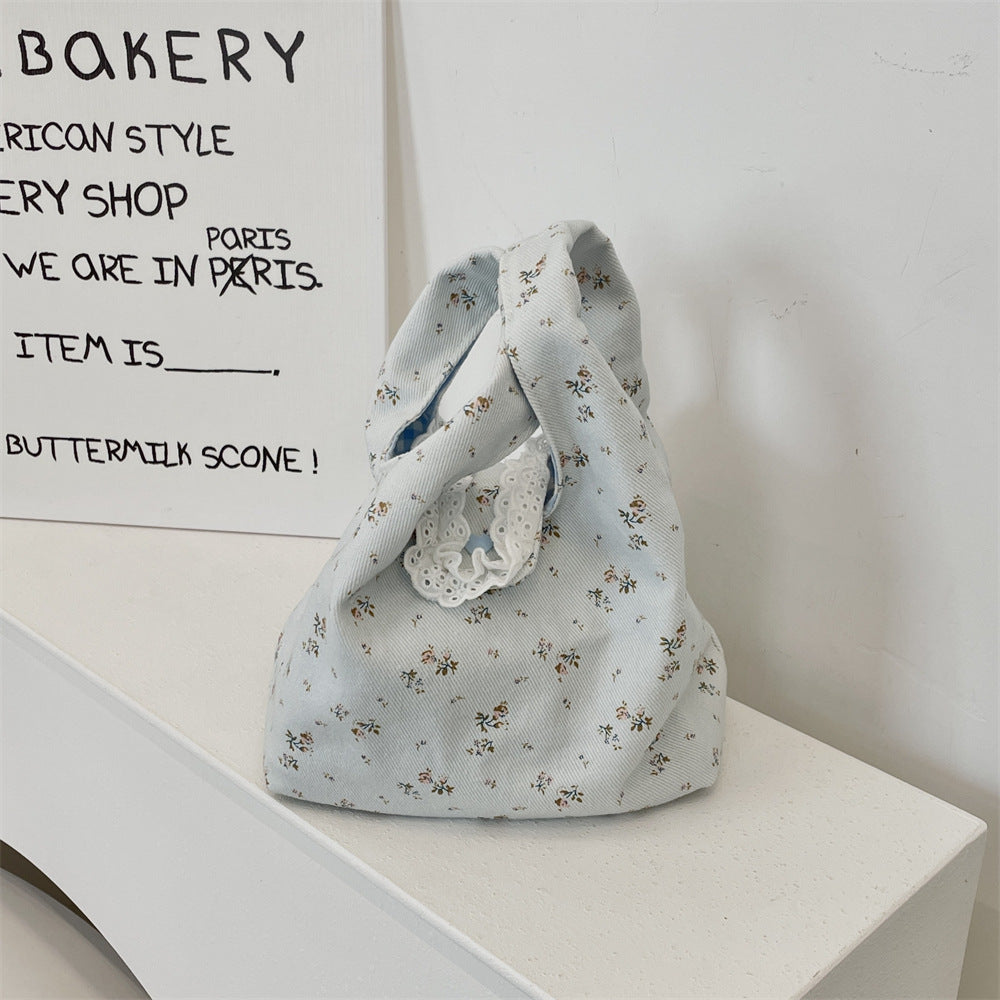 Floral Canvas Wrist Bag Essential - Modomu