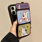 Puzzled Puppy Flip Stand Case