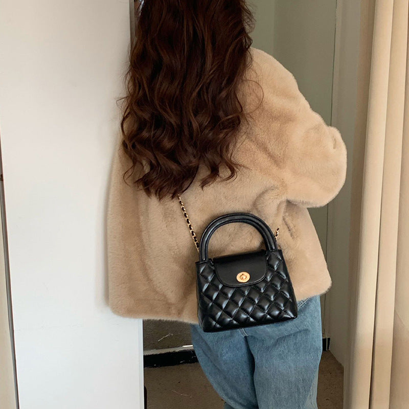 Quilted Top Handle Bag