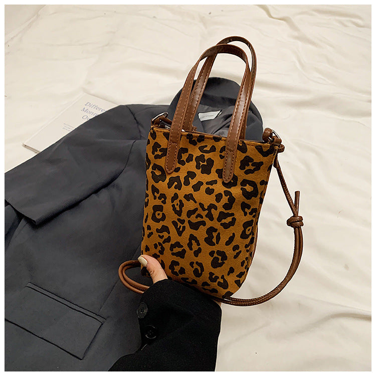 Faux Suede Crossbody Bag