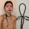 Ribbon Bow Beaded Necklace - Modomu