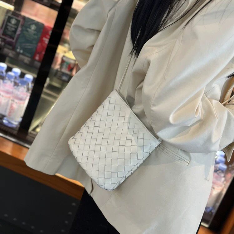 Woven Bucket Crossbody