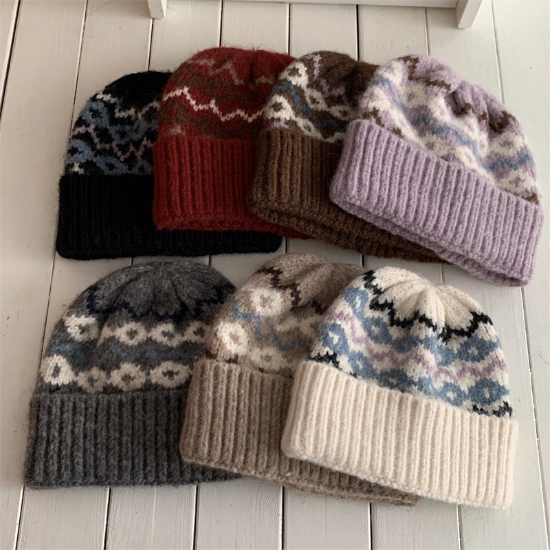 Fair Isle Knit Winter Beanie