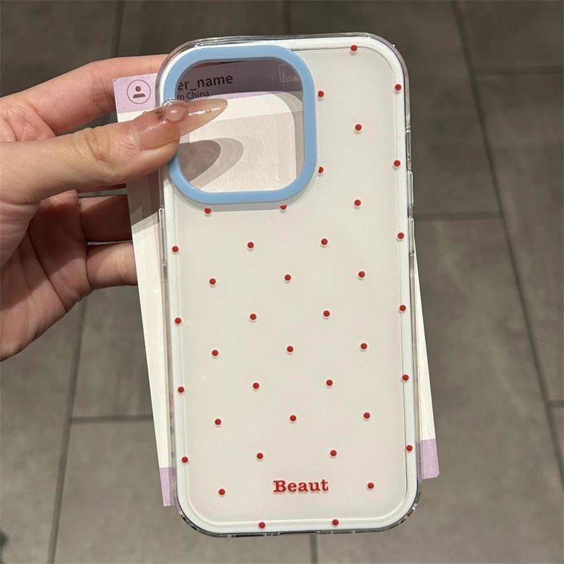 Polka Dot Glossy iPhone Case