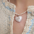 Diamond Love Pearl Necklace
