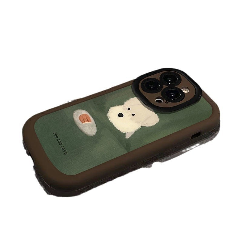 Painted Puppy Bumper Phone Case – Black & White