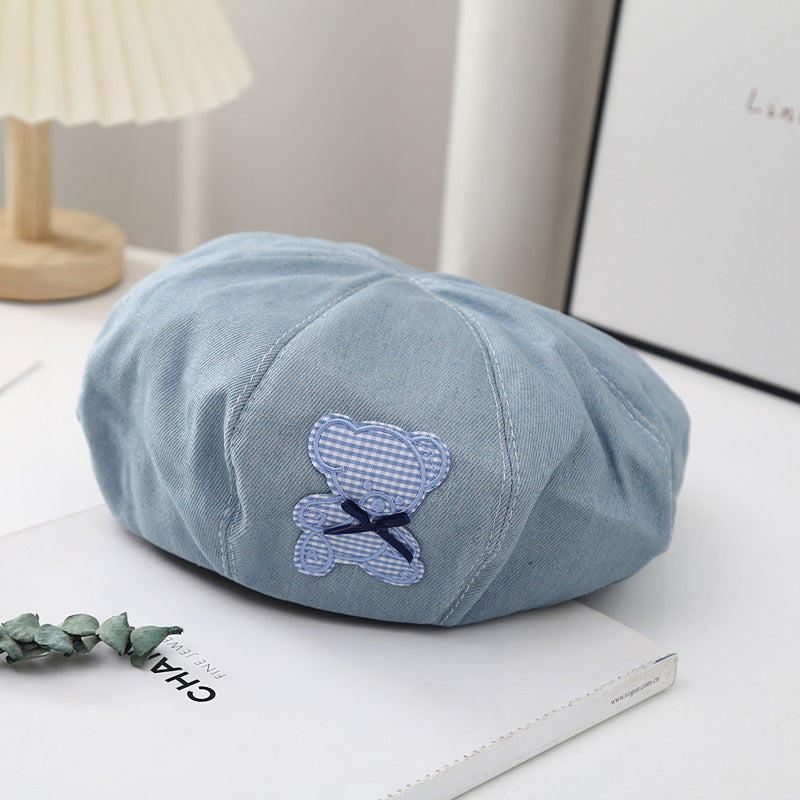 Retro Button Detail Beret - Modomu