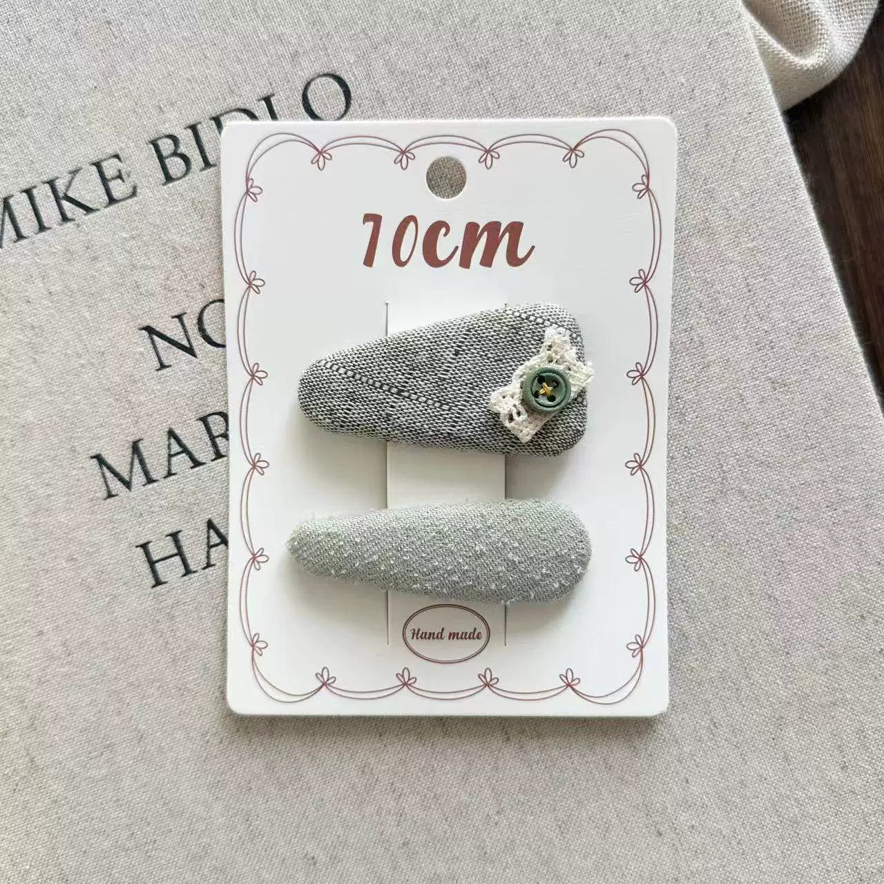 Korean Embroidered Flower Hair Clip - Modomu