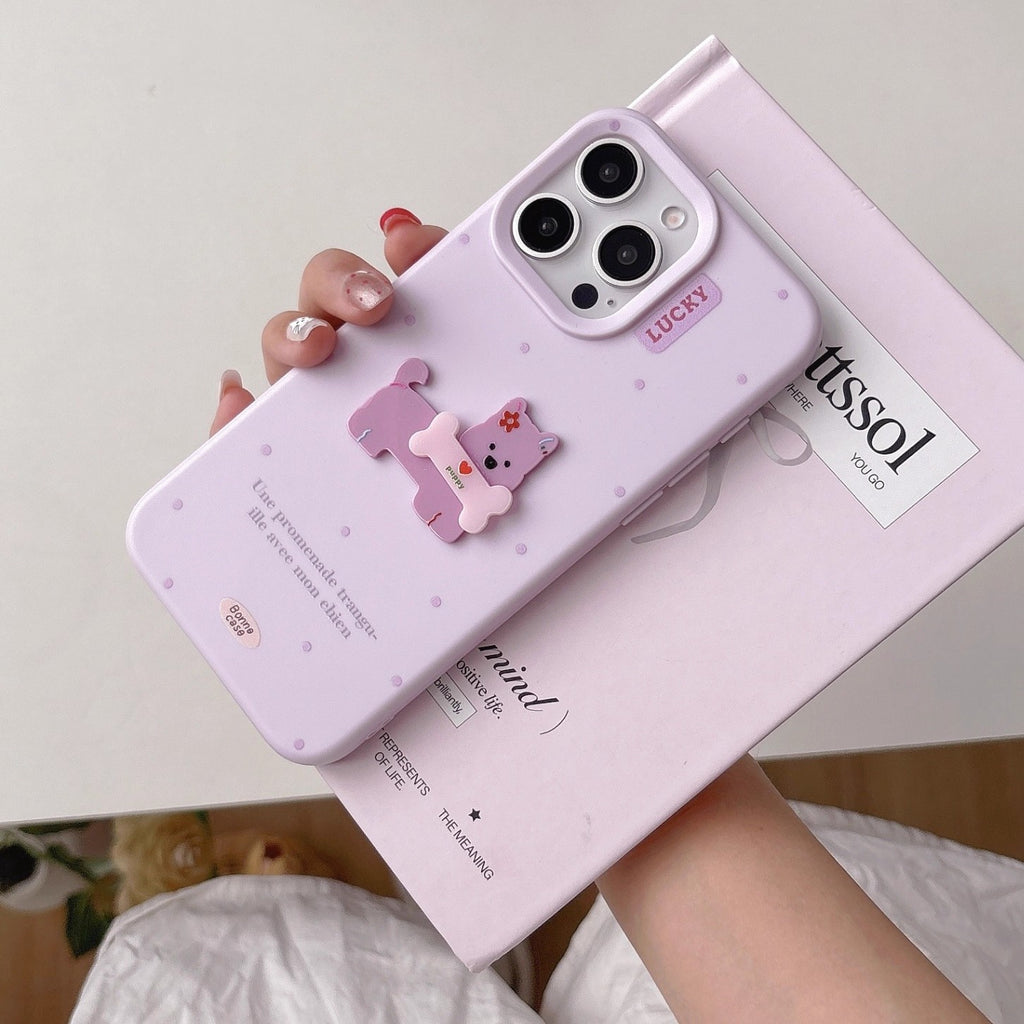 Lucky Pup Polka Dot iPhone Case